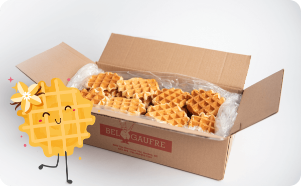Boîte de gaufre Bel Gaufre à la vanille