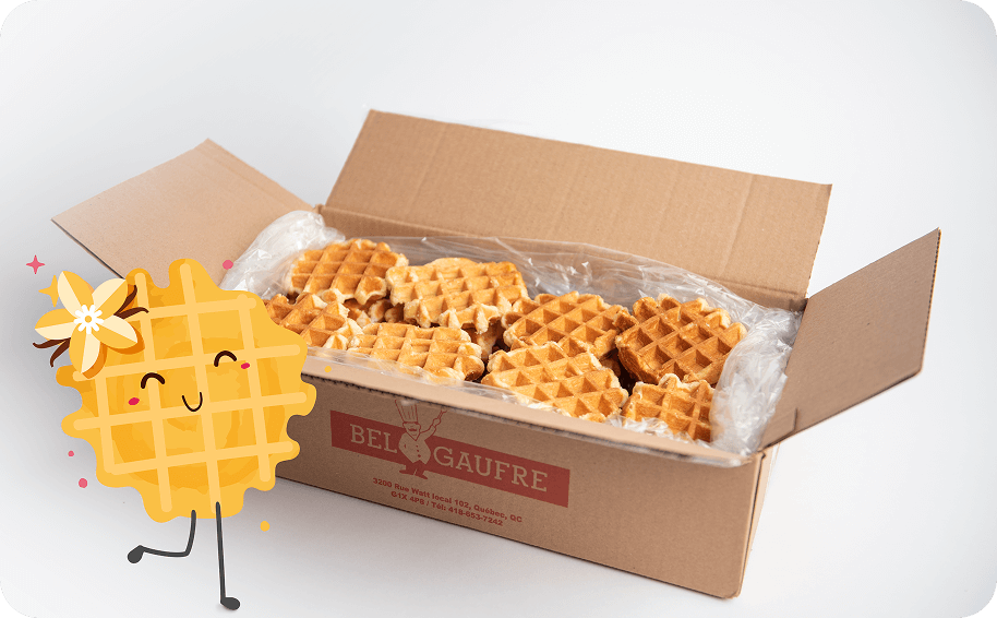 Boîte de gaufre Bel Gaufre à la vanille
